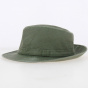 Khaki Gabin Grignan Cotton Fedora Hat - Crambes