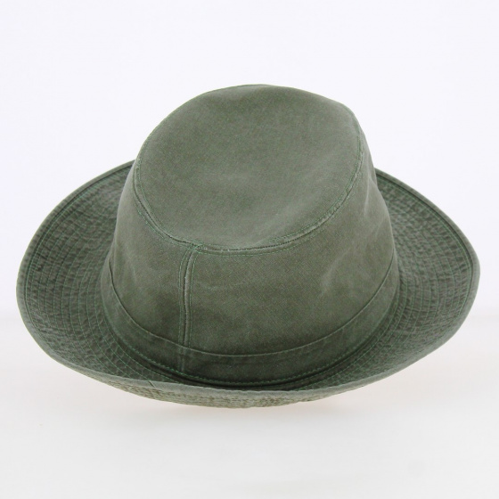 Chapeau Fedora Coton Gabin Grignan Kaki - Crambes