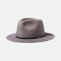 Wesley Traveller Wool Felt Hat Heather Grey - Brixton