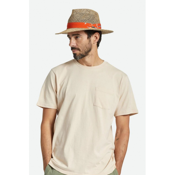 Aloha Natural Straw Fedora Hat - Brixton