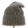 Bonnet Long Bellevarde Laine & Mohair marron chiné- Traclet Reference : 16742 | Chapellerie Traclet