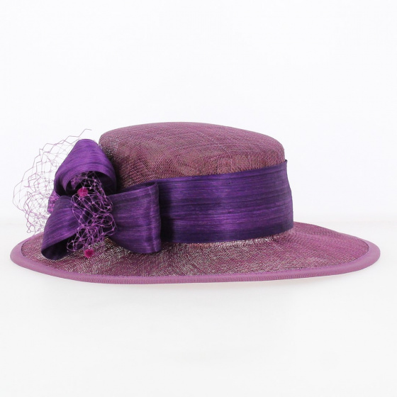 Chapeau de Cérémérémonie Sidonie Violet - Traclet