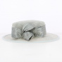 Sidonie Grey Ceremonial Hat - Traclet