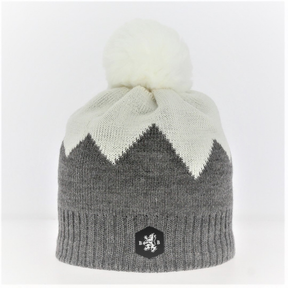 Wool Pompom Beanie Gerardmer - Blanc Bonnet