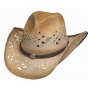 copy of Cowboy Rising Star Hat Natural Straw - Bullhide