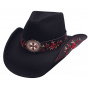 Country All For Good Hat Black & Red - Bullhide