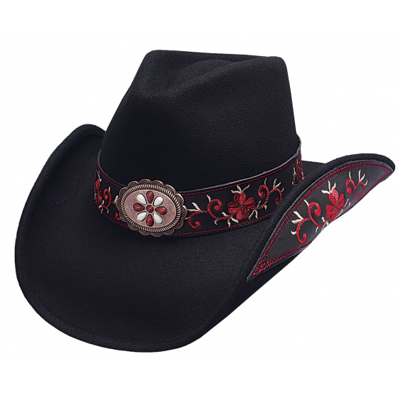 Chapeau Country All For Good Noir & Rouge  - Bullhide