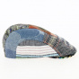 Baxter Patchwork Cap Beige & Blue - Göttmann