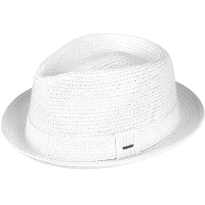 Billy White Porkpie Hat - Bailey