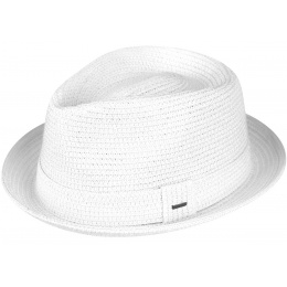 Billy White Porkpie Hat - Bailey