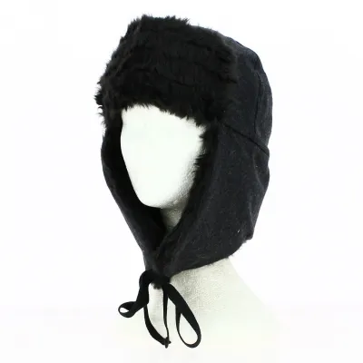 Chapka Laine Acrylique & Laine Anthracite - Kangol