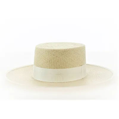 Cordobes Panama Hat with White Ribbon  Reference: 16856| Traclet Hat Shop