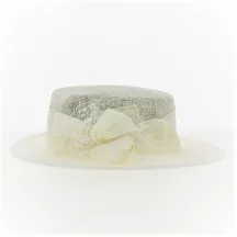 Sidonie White Ceremony Hat - Traclet Reference: 16213 | Traclet Millinery
