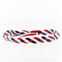 Chapeau Trim - 4-strand tricolor blue, white, red braid ribbon - Traclet
