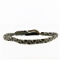 Chapeau trim - 4-strand braided ribbon beige, taupe, kaki - Traclet