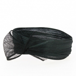 Zebra Pétrole Ceremony Headband - Traclet