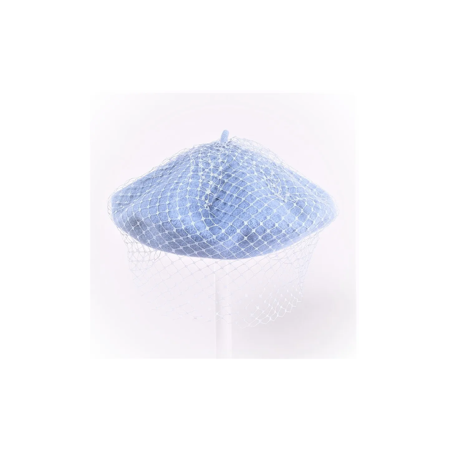 Basque Beret with veil - Kopka Reference: 17662 | Traclet Hat Shop