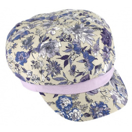 Shabby Cotton Lilac Newsboy Cap - Traclet