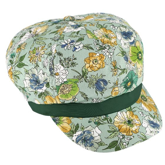 Casquette Gavroche Shabby Coton Vert Clair - Traclet