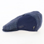 Blue Silk Patchwork Belfaci Cap - Fléchet