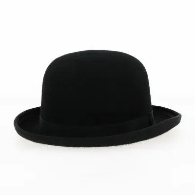 Black Wool Felt Bowler Hat - Traclet Reference: 10808 | Traclet Hat Shop