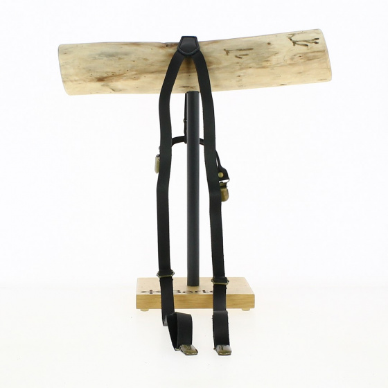 Black leather straps - Traclet Black leather straps - Traclet