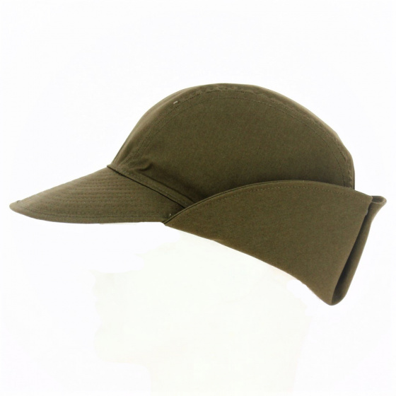 Casquette Baseball Cache Nuque Marly Coton Kaki - Crambes