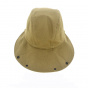 Beige Cotton Marly Baseball Cap with Neck Protection - Crambes