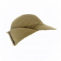 Beige Cotton Marly Baseball Cap with Neck Protection - Crambes