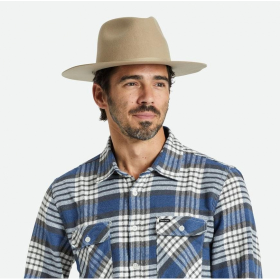 Cohen Cowboy Hat Wool Felt Sand - Brixton