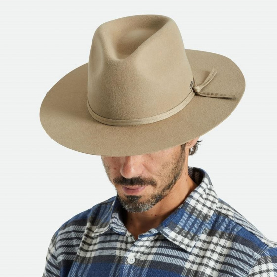 Chapeau Cowboy Cohen Feutre Laine Sable - Brixton Chapeau Cowboy Cohen Feutre Laine Sable - Brixton