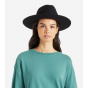 Cohen Black Wool Felt Cowboy Hat - Brixton
