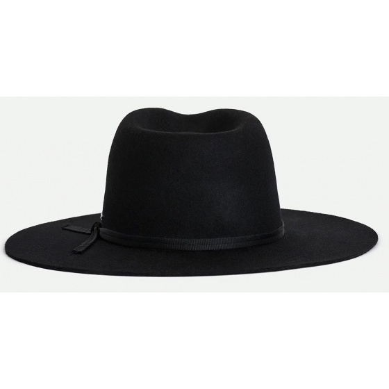 Cohen Black Wool Felt Cowboy Hat - Brixton Cohen Black Wool Felt Cowboy Hat - Brixton