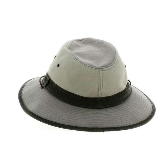 Chapeau Safari Lucas Coton Gris UPF 50+ - Crambes