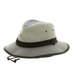 Lucas Gray Cotton Safari Hat UPF 50+ - Crambes