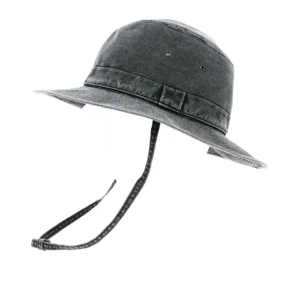 Chapeau Safari Mongo Coton Noir - Crambes