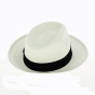Gabin Panama Fedora Hat White - Crambes
