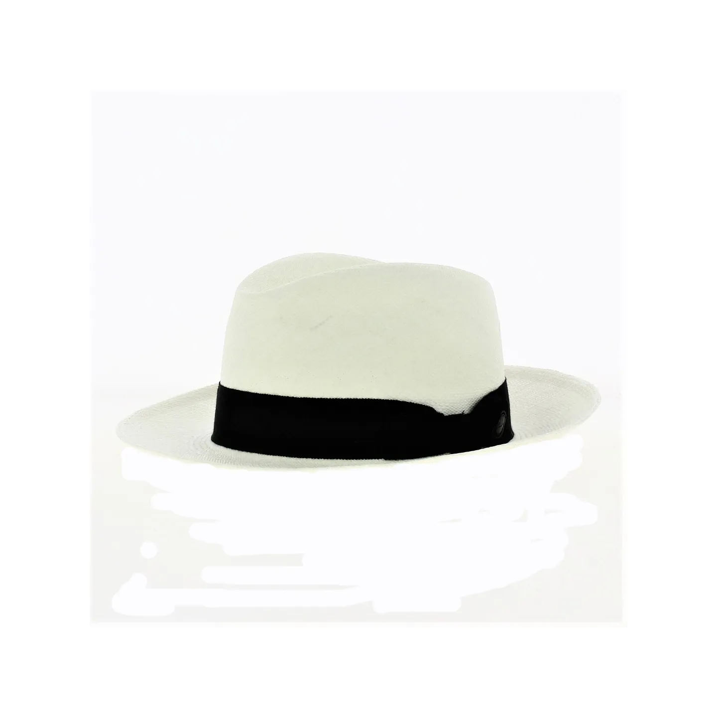 Chapeau Fedora Panama Gabin Blanc - Crambes Reference : 11738 | Chapellerie Traclet