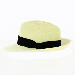 Natural Gabin Fedora Panama Hat - Crambes
