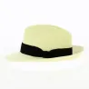 Chapeau Fedora Panama Gabin Naturel - Crambes Reference : 10623 | Chapellerie Traclet