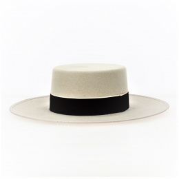 Beige Felt Andalusian Cordobes Hat