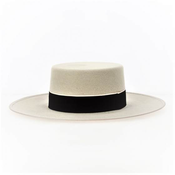 Beige Felt Andalusian Cordobes Hat