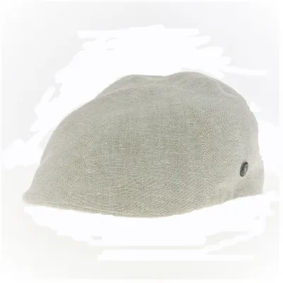 Domed Gent Linen Cap in Beige - City Sport Reference: 11591 | Traclet Hat Shop