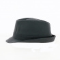 Trilby Black Cotton Hat - Traclet