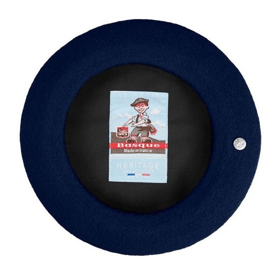 Béret Enfant Petit Basque Bleu Nuit - Héritage par Laulhère