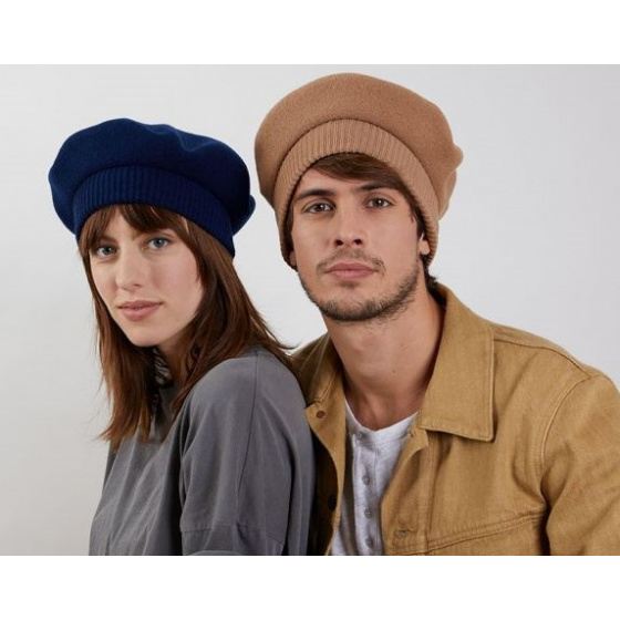 Beret Parisienne Bleu Nuit - Héritage par Laulhère Beret Parisienne Bleu Nuit - Héritage par Laulhère
