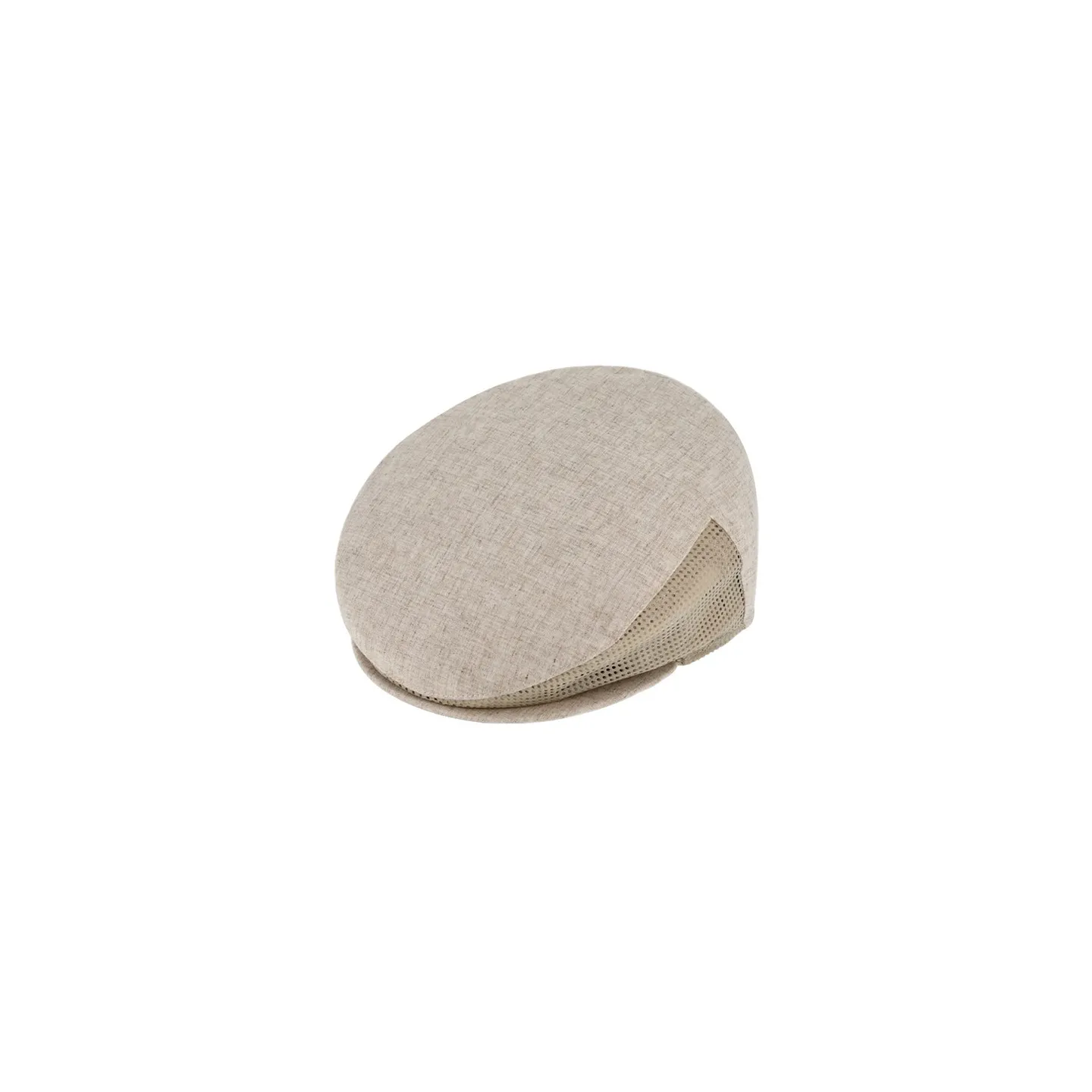 Casquette Plate Chagnon Lin & Coton Beige - Traclet