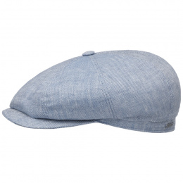 Hatteras light blue linen cap - Stetson