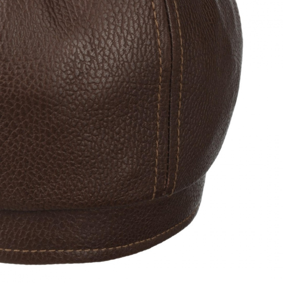 Casquette Hatteras Lamb Cuir Marron - Stetson