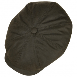 Casquette Hatteras Cuir Ciré Olive - Stetson